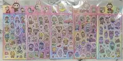 ラブブ　キラキラシール　5枚セット