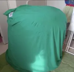 緑色 ビーズクッション