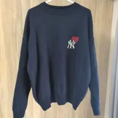 MLB ハートロゴジャガーニット　ニューヨークヤンキース　セーター　PUBLUX