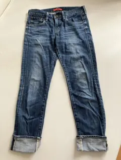 【RED CARD】ダークブルー ストレートレッグデニム　サイズ23