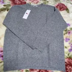 a.v.v グレー Vネックニットセーター 長袖