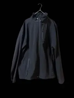 90s✨ブラックダイヤモンド ソフトシェルジャケット 黒 L オーバーサイズ