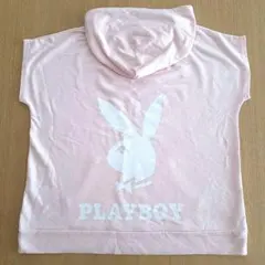 PLAYBOY ピンク フード付きパーカー S