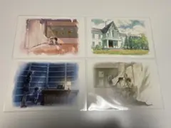 名探偵コナン　コナン展　アニコナ展　水彩美術ポストカードセットA 4枚