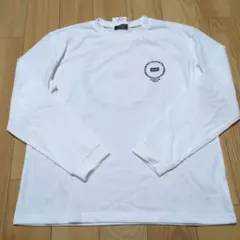 新品☆コムサイズム　白　サークルプリント長袖Tシャツ150㎝