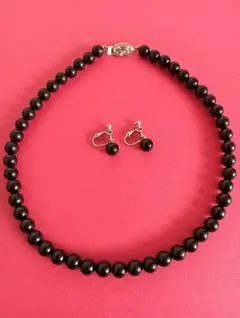 ジェットネックレス天然