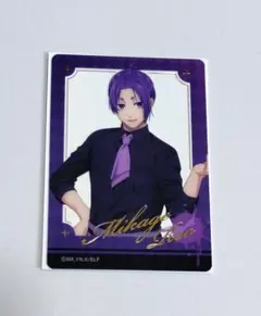 ブルーロック　ばろばろカフェ　ののしりver.　箔押しクリアカード　玲王