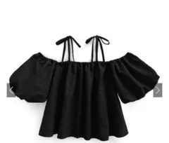 花柄エンボスオフショルバルーンスリーブトップス　GRL