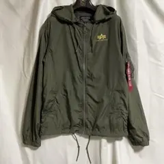 ALPHA INDUSTRIES ナイロンジャケット S フード付 ミリタリー