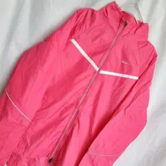 nike ナイキ ワンポイント ナイロンジャケット ジャンパー ピンク レディ