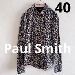 ポールスミス　Paul Smith ブラウス　長袖　花柄　ブラック　カラフルのサムネイル