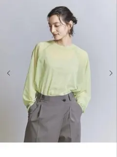 ポリエステルチュール ラグランスリーブ プルオーバー