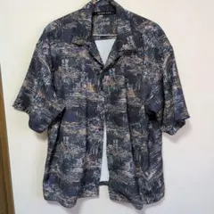 niko and... オープンカラー総柄シャツ　Mのサムネイル