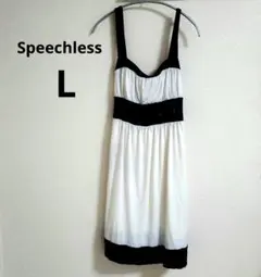 Speechless【L】ワンピース ウエスト ビジュ装飾