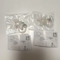 サンリオキャラクターズ　ゆるっとめじるしアクセサリー　しろうさ　2個　ガチャ