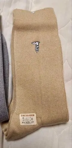 【新品】 TRUSSARDI トラサルディ メンズソックス 日本製