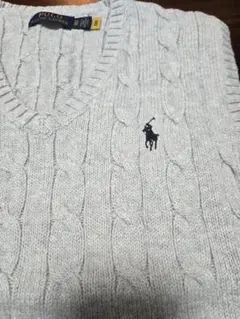 ポロラルフローレン ケーブルニット ベスト Vネック