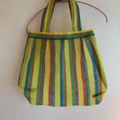 Diminutivo エコバッグ カラフルストライプ