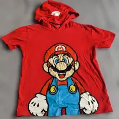 マリオ フード付きTシャツ 赤