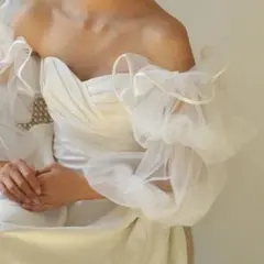 ランタンスリーブ　アーム　ウェディンググローブ