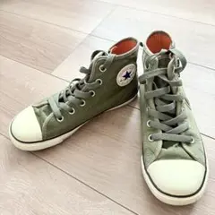 Converse オリーブグリーン ハイカットスニーカー　21㎝
