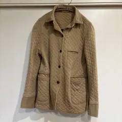 ARMEN ベージュ キルティングジャケット