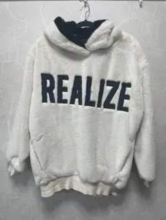one way REALIZE フード付きパーカー Mサイズ ホワイト