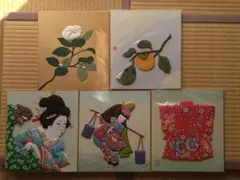 押絵5セット　美人画など