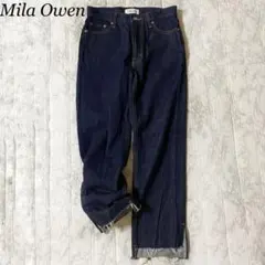 Mila Owen 25SS 裾段差テーパードデニムパンツ IND サイズ 美脚のサムネイル