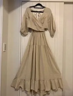 極美品.定価3万☆カーサフライン ボリューム袖 カシュクールギャザー