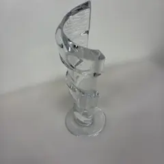 【訳あり品】Baccarat スパイラル フラワーベース 花瓶　一輪挿しのサムネイル