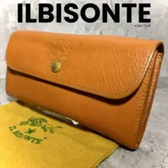 未使用　IL BISONTE レザー二つ折り財布　コンチョ　ヤキヌメ　袋付き 未使用IL BISONTE レザー二つ折り財布コンチョヤキヌメ袋付き