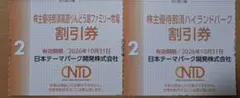 2枚セット　割引券のサムネイル