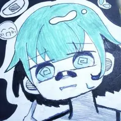 手描きイラスト 色紙