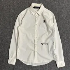 【N°21】フィラコラボ XS コラボ シャツ XS 日本製 サイドジップ 白のサムネイル