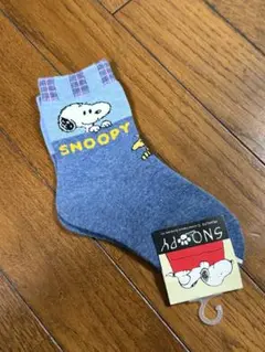 スヌーピー 靴下 ソックス キッズ ピーナッツ PEANUTS 青