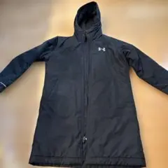 UNDER ARMOUR　フード付きベンチコート　　ブラック　160サイズ