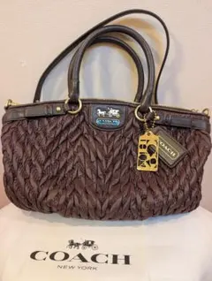 COACH コーチ マディソン サブリナ 2WAYバッグ ブラウン レザー 本革