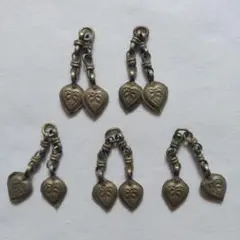クチ族 トライバルチャーム heart A( 5セット)