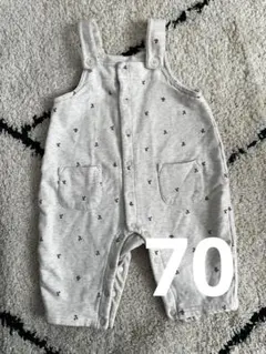 チェリー柄ロンパース 70