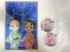 鬼滅の刃　花火大会2025 狛治と恋雪 アクリル色紙　AGF2025 ステッカー