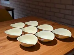 クリーム色　中鉢　8個セット　サラダボウル　取り皿