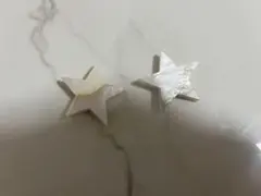 大理石調 星型 箸置き 2個セット