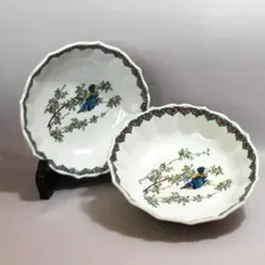 値下げ！九谷焼 大皿 30cm 10号 飾り皿 花鳥図 鳥 花 - メルカリ