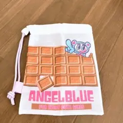 ANGEL BLUE 巾着袋 チョコレート柄のサムネイル