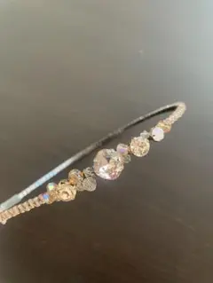 クリスタル装飾ヘアバンド