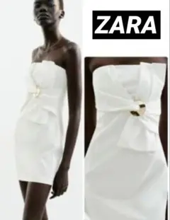 ZARA ストラップレス　ミニワンピース新品未使用
