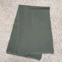 ショール　マフラー　うぐいす色　緑色　和装小物　着物　和服　防寒　秋冬