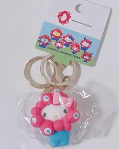 サンリオ　ミャクミャクなりきり立体マスコット　キーホルダー　ハローキティ