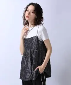 JEANASIS サキゾメジャガードオーバーキャミ ダークグレーのサムネイル